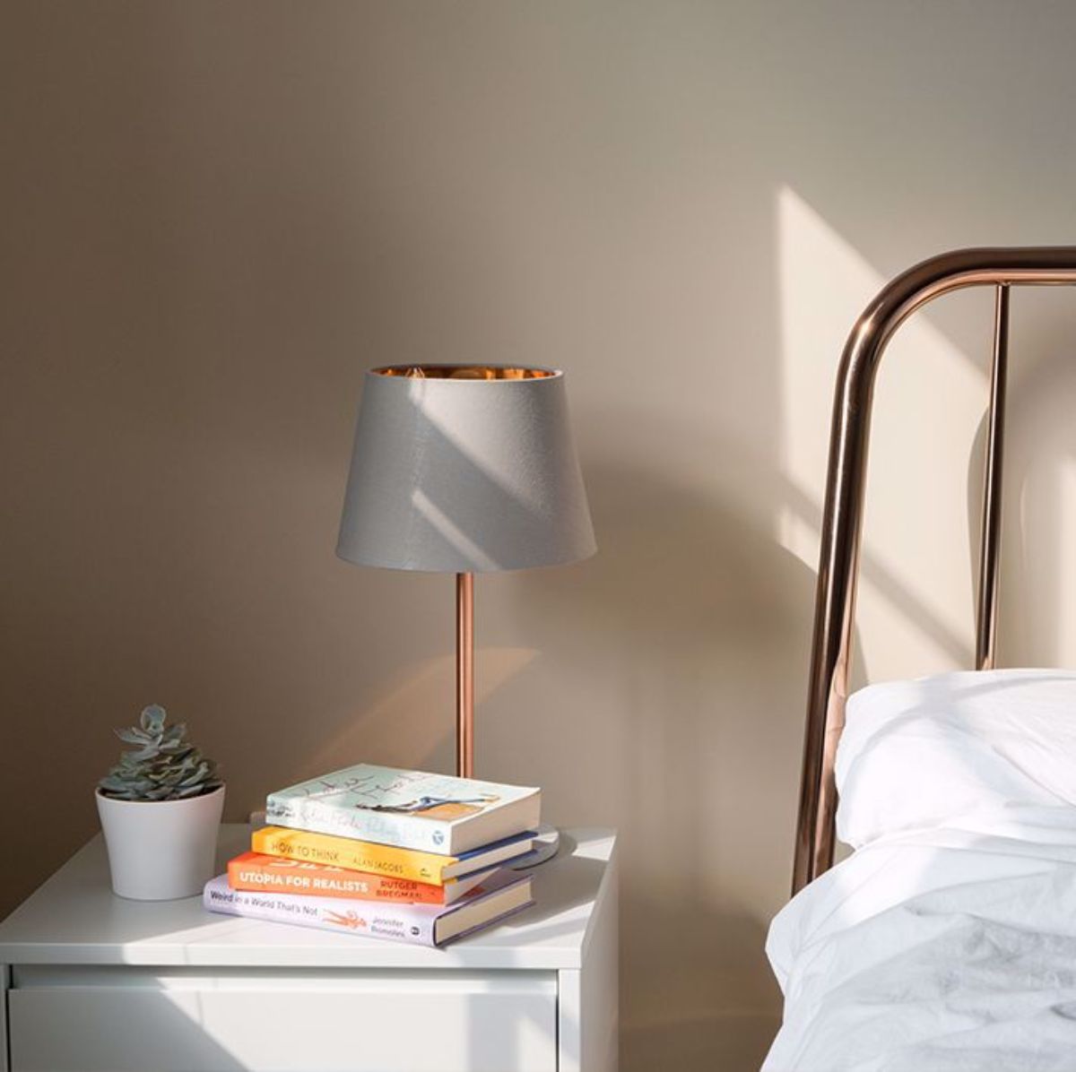 Picture of Table beside bed